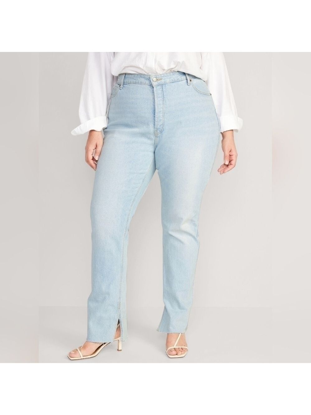 24 • Old Navy • Extra High-Waisted Button-Fly Kicker Boot-Cut Side-Slit Jeans 54